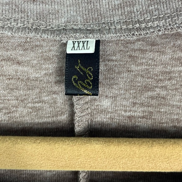 Women’s Lace Long sleeve A-line Tunic Top Taupe - Picture 6 of 7